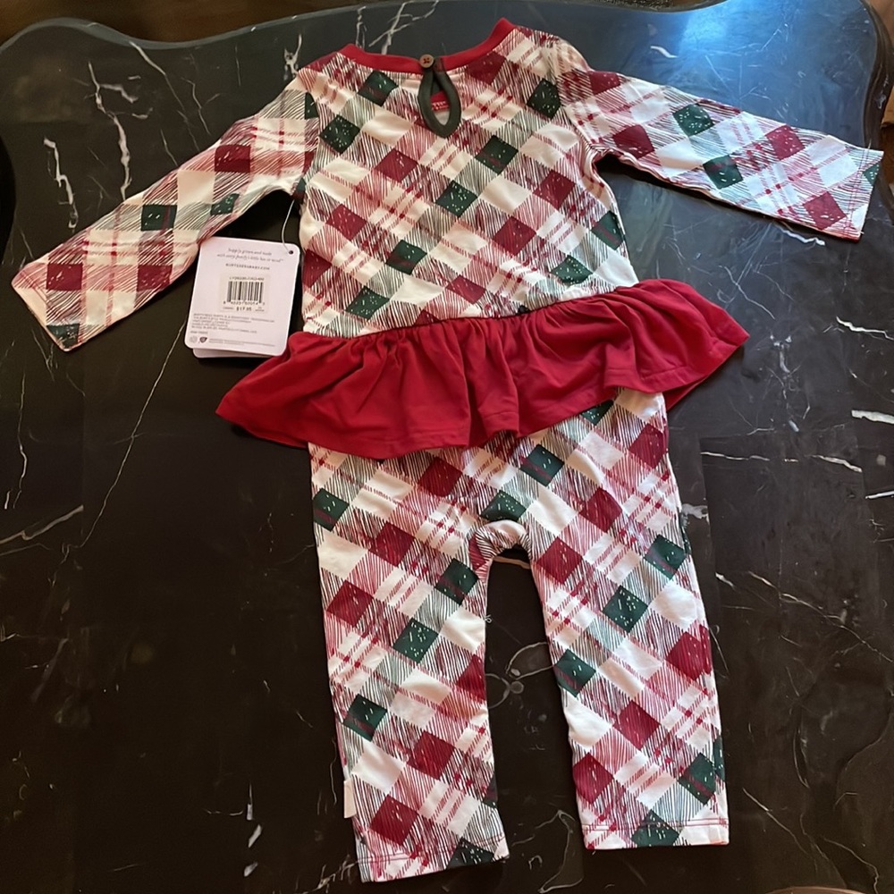 Burts Bees Baby Christmas pajamas size 3-6 months baby girl brand new with tags - Picture 8 of 9